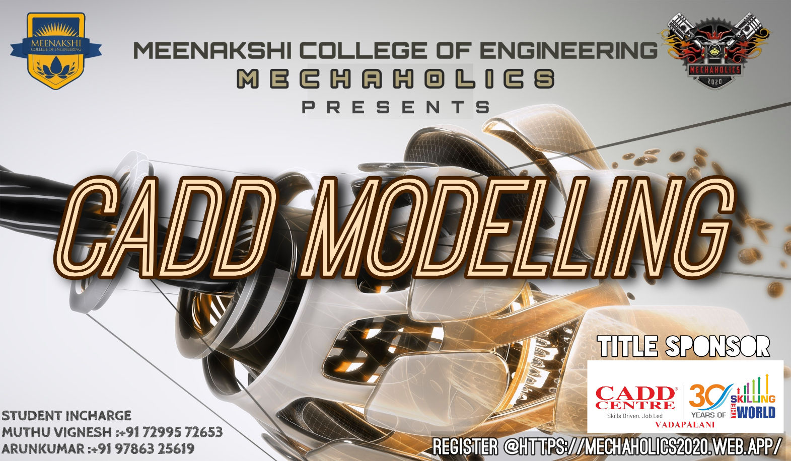 Flaminius 2k19 | A National Level Technical Symposium at Chennai - CADD MODELLING