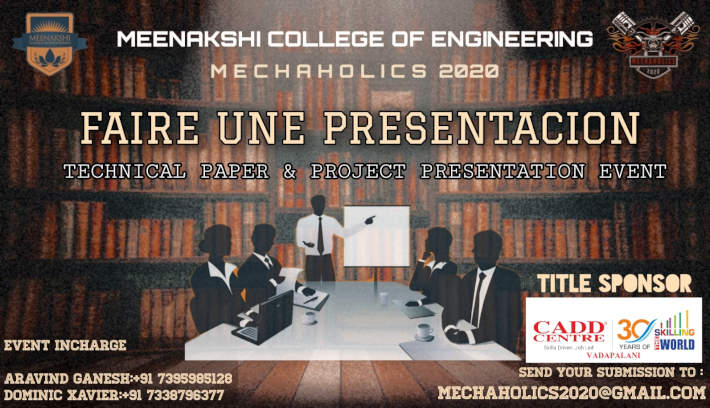 Flaminius 2k19 | A National Level Technical Symposium at Chennai - PAPER PRESENTATION