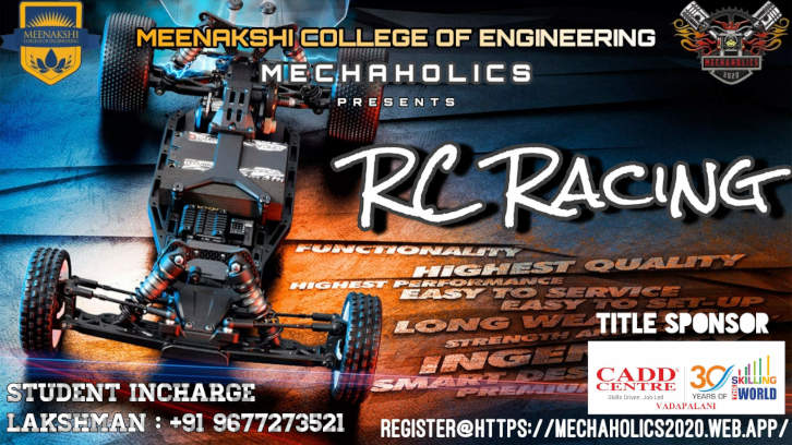 Flaminius 2k19 | A National Level Technical Symposium at Chennai - RC RACING